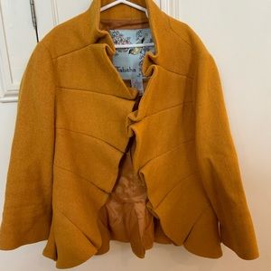 Tabitha burnt yellow sweater/cardigan womens size 8